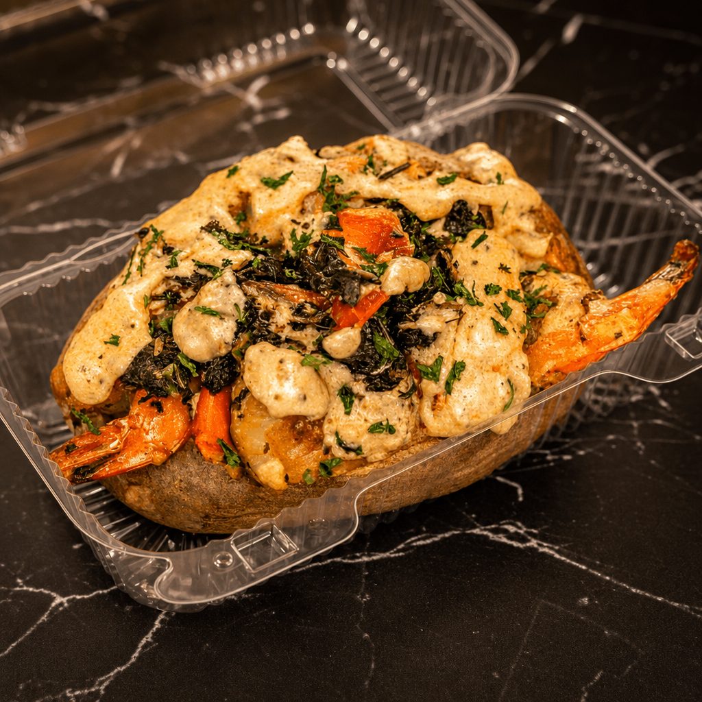 Seafood Sensation - Lobster Claws and Jumbo Shrimp.