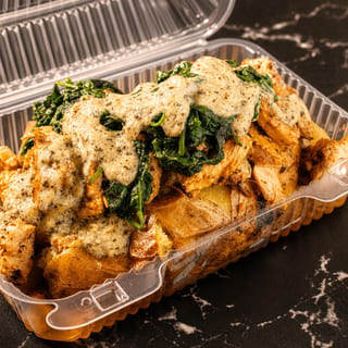 Salmon Alfredo - Grilled Salmon